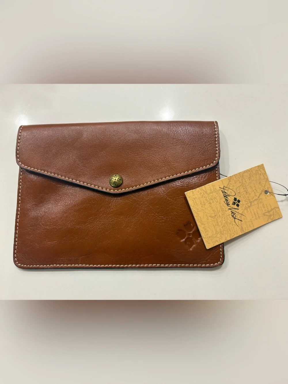 NWT Patricia Nash Leather Pouch - Brown